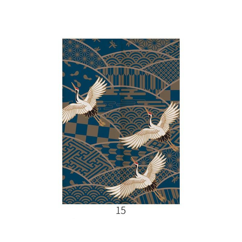 Japanese Ukiyo-e Linen Doorway Curtain (Noren)