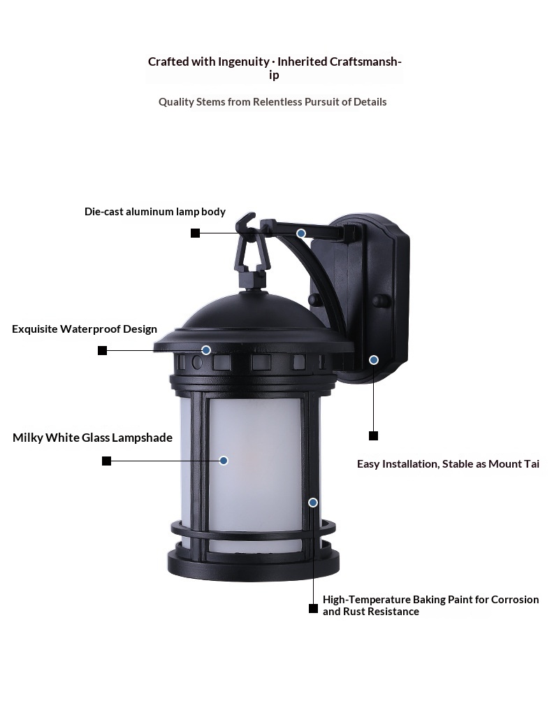 Retro Outdoor Wall Light photo 9