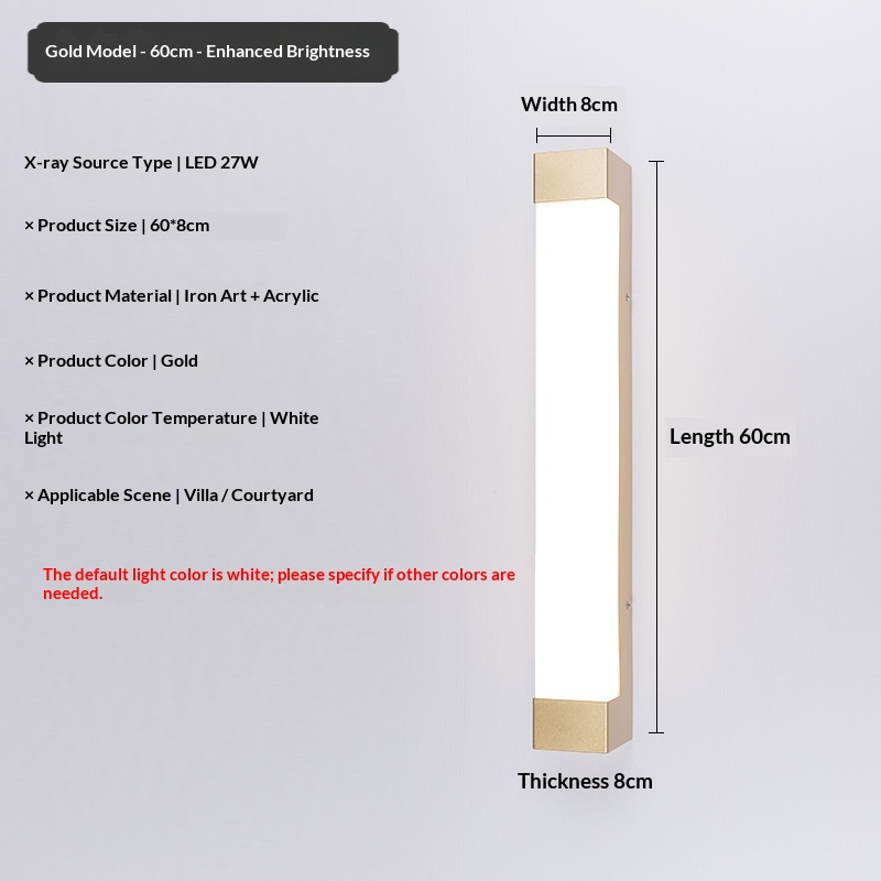 Long Outdoor Courtyard Wall Sconce photo 5