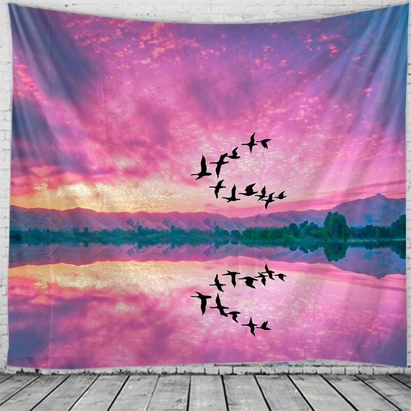 Sky and Birds Tapestry, Printed Wall Hanging