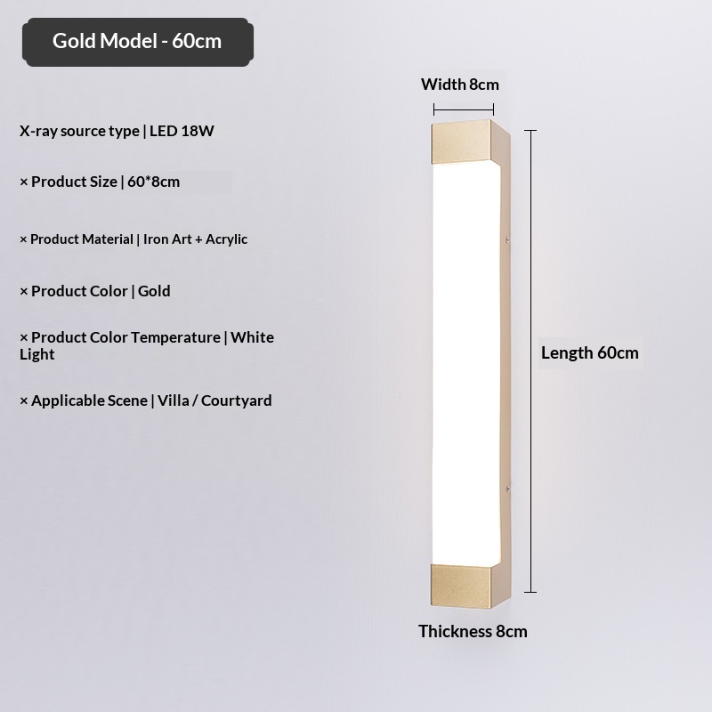 Long Outdoor Courtyard Wall Sconce photo 11