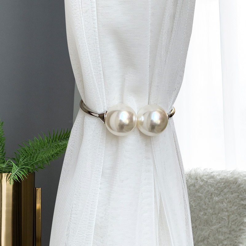 Pearl Curtain Tieback, Gold or Silver (Single)