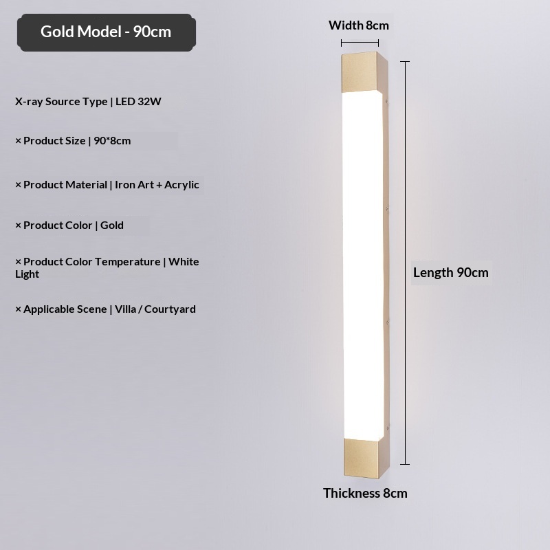 Long Outdoor Courtyard Wall Sconce photo 12