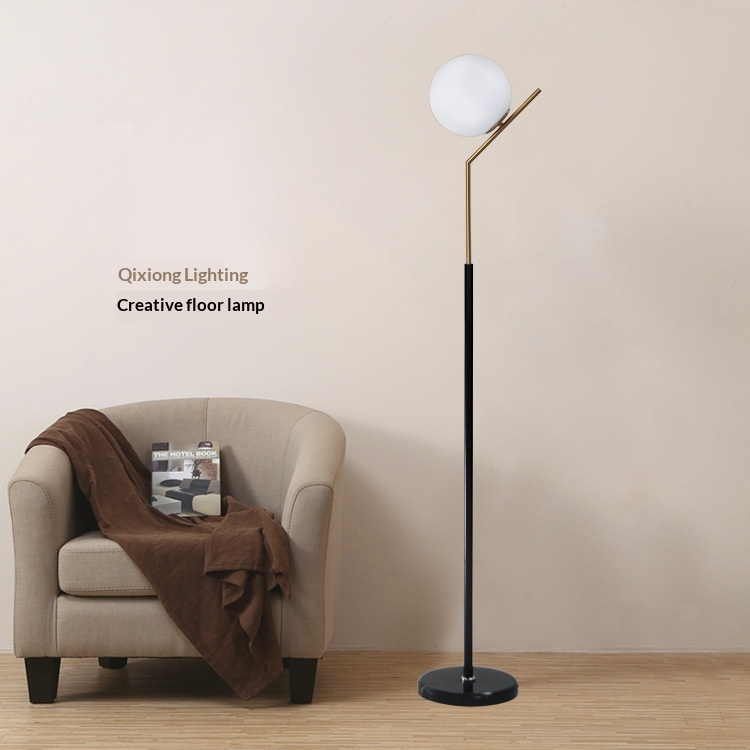 Nordic Floor Lamp, Warm White, Black