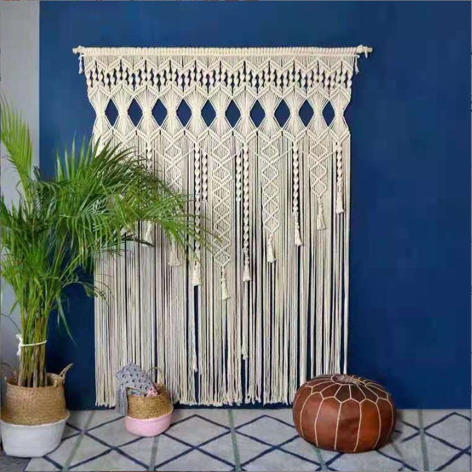 Woven Tassel Door Curtain, Nordic Room Divider