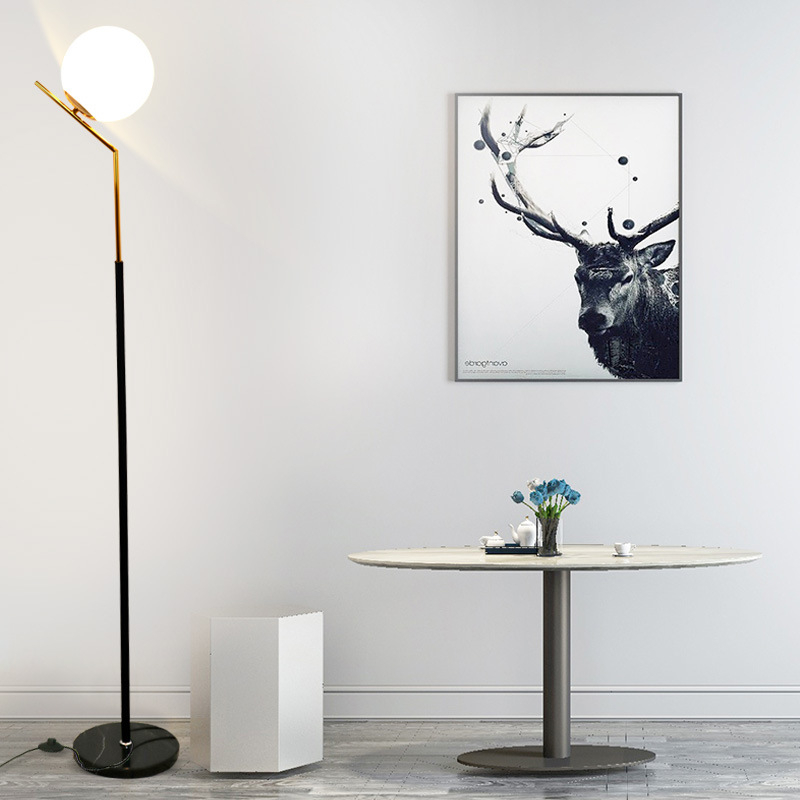 Nordic Floor Lamp, Warm White, Black photo 3