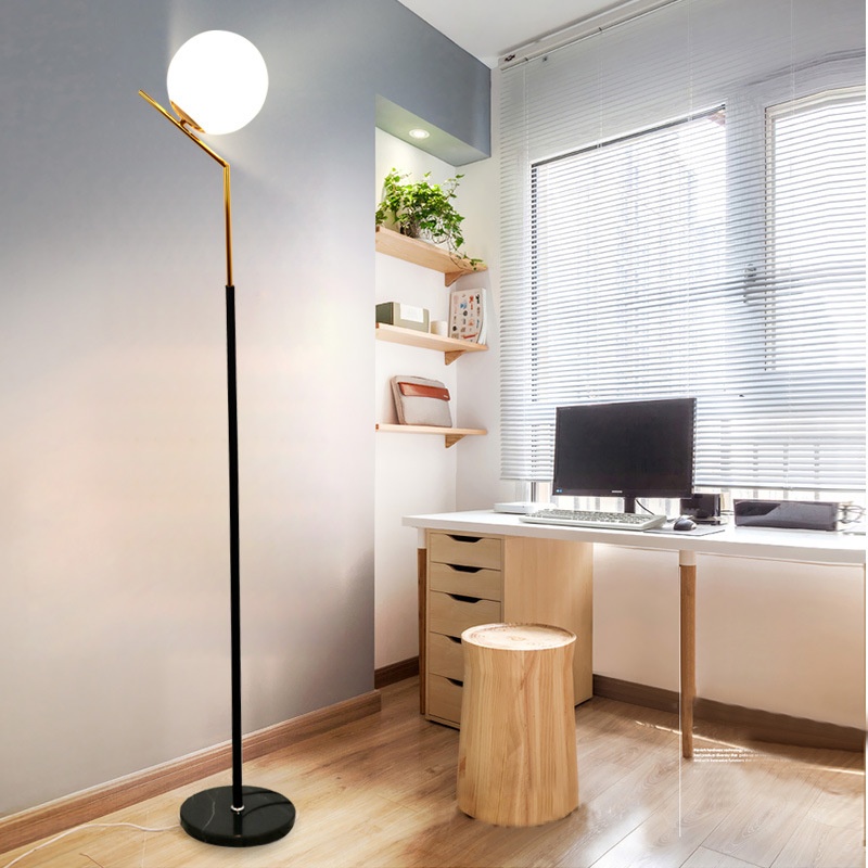 Nordic Floor Lamp, Warm White, Black photo 8