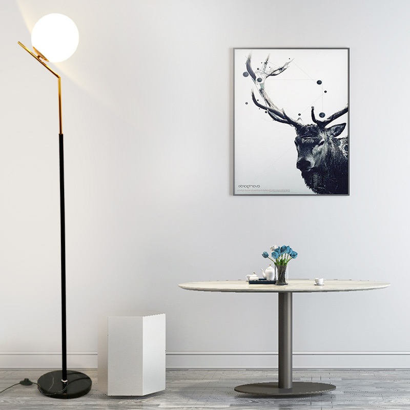 Nordic Floor Lamp, Warm White, Black photo 10