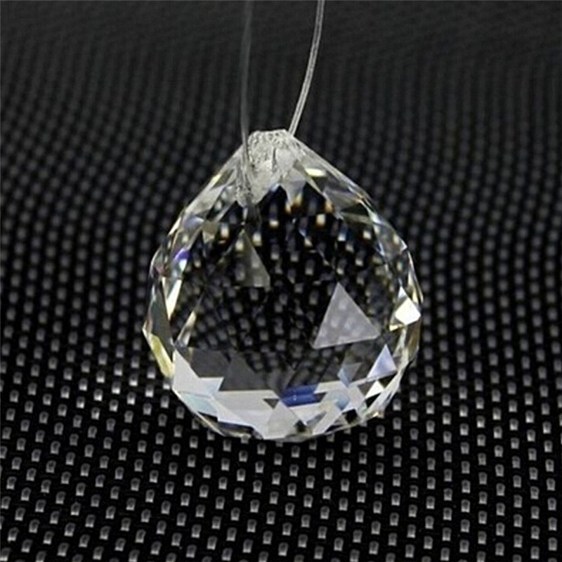 K9 Crystal Ball Beads for Bead Curtains, 20mm, Clear photo 2
