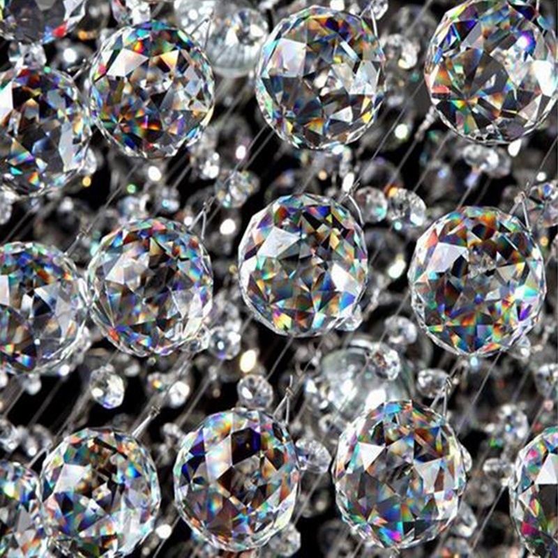 K9 Crystal Ball Beads for Bead Curtains, 20mm, Clear photo 3