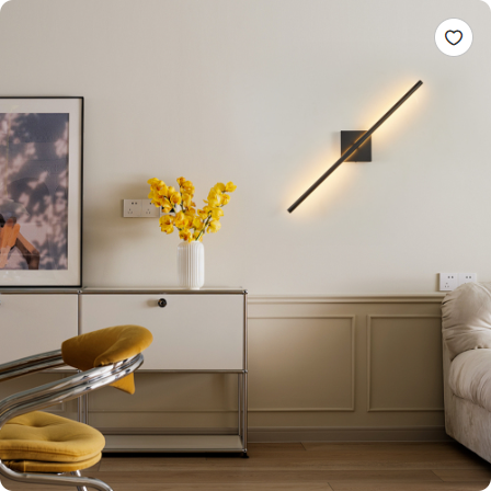 Modern LED Wall Sconces, Matte Black (2-Pack) photo 9