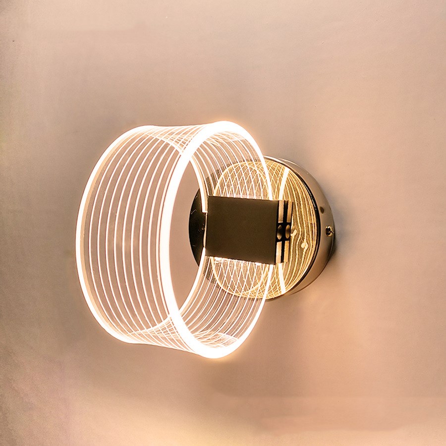 Modern LED Wall Lamp, Two-Color Light, Aluminum