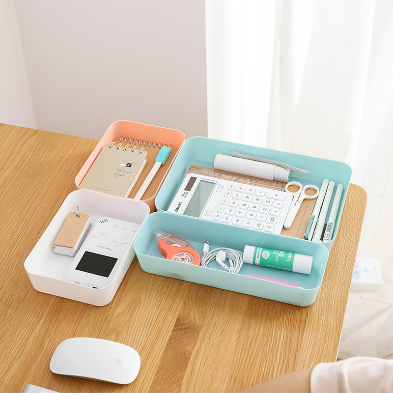 Stackable Desktop Storage Box, Open Top, 2L