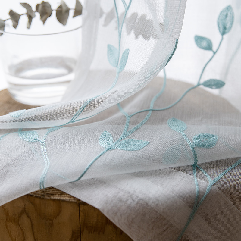 Sheer Voile Curtains, Cotton Blend, Multiple Colors