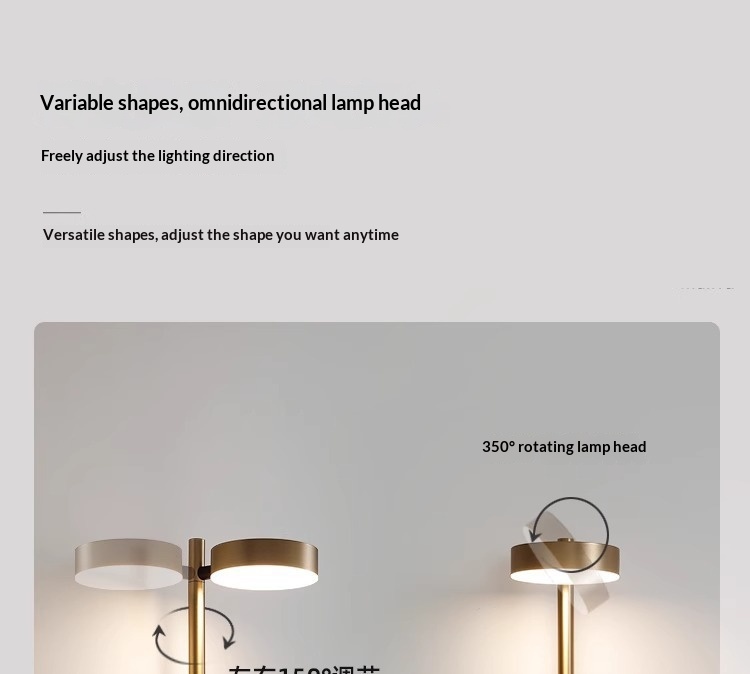 Swivel-Head Bedside Wall Lamp photo 8