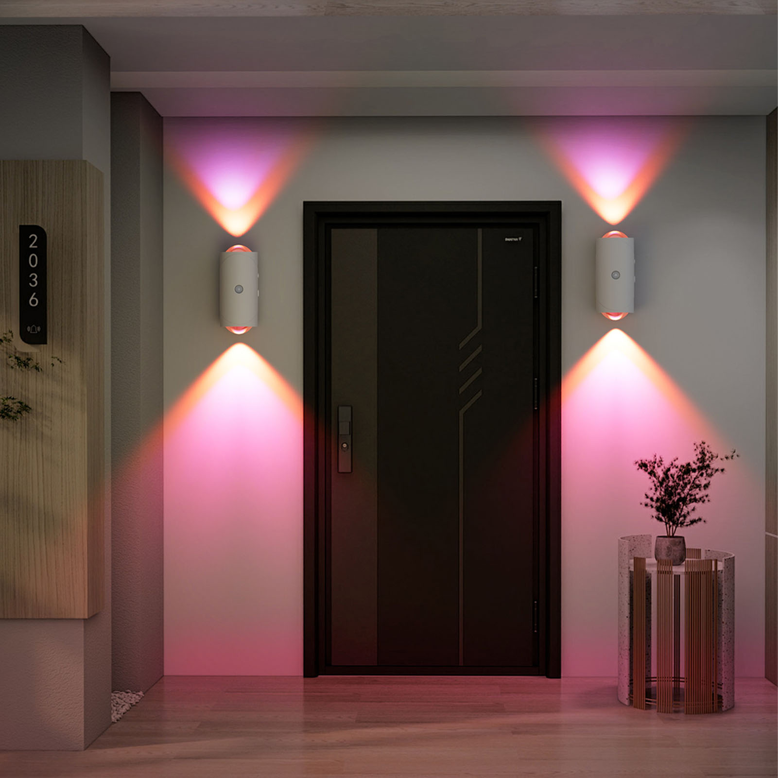 RGB Motion-Sensor LED Wall Lights (2-Pack) photo 2