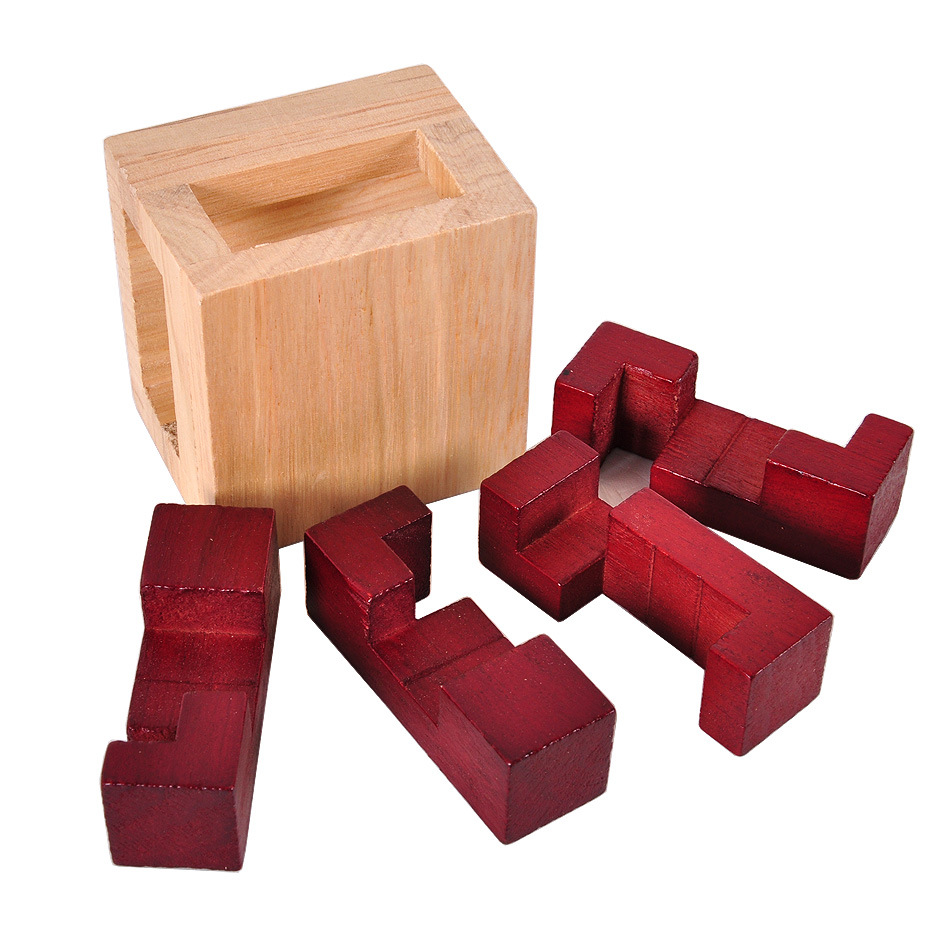 Luban Lock Wooden Puzzle, Brain Teaser Toy