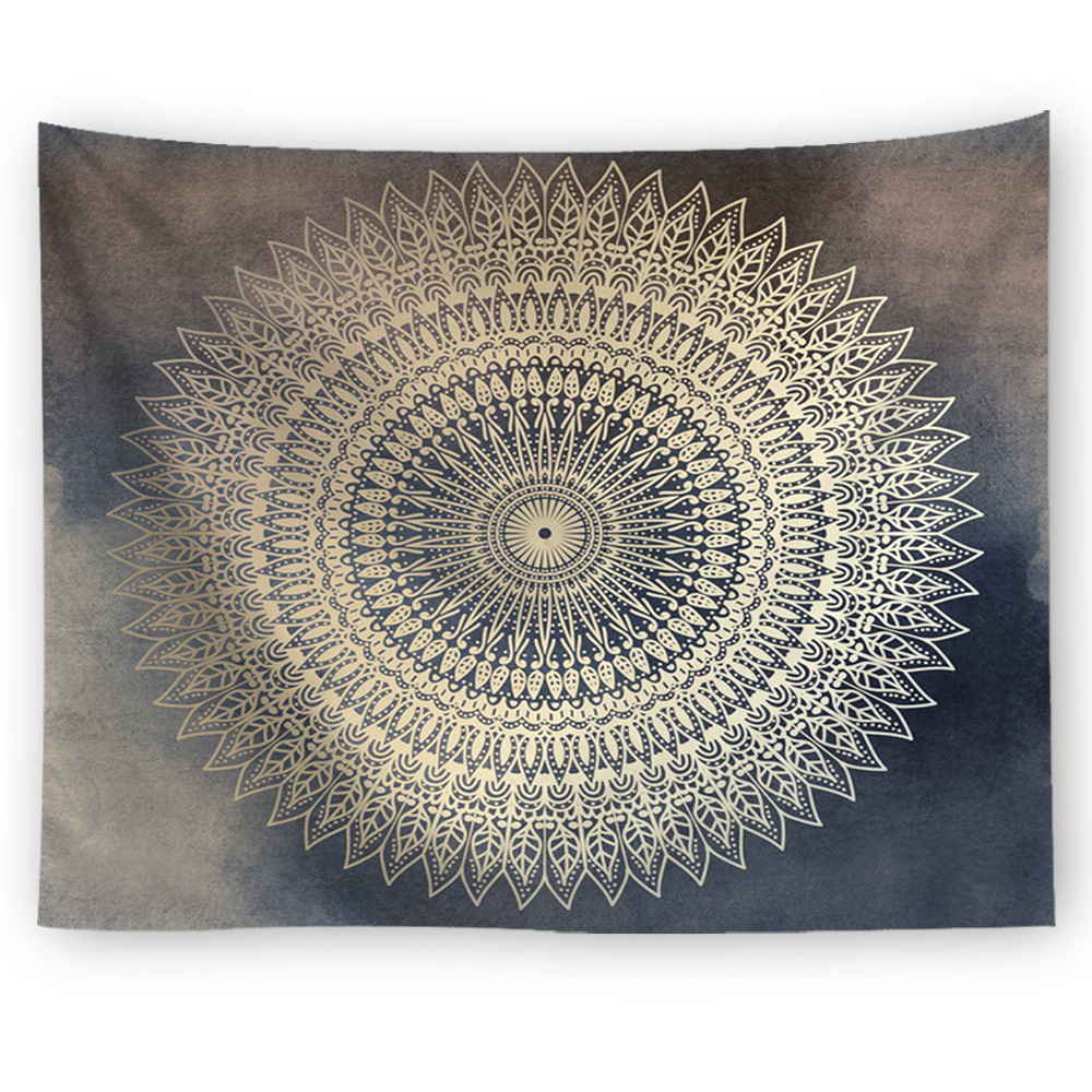 Mandala Floral Wall Tapestry, Printed