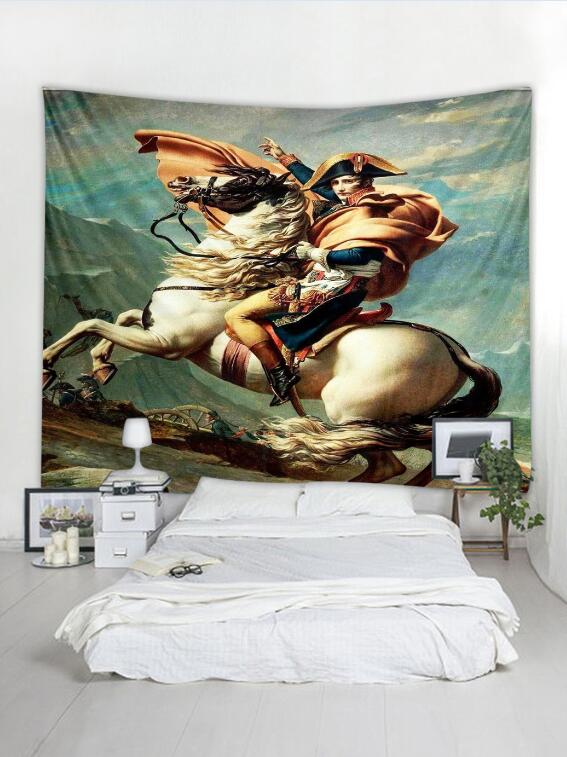 Napoleon Crossing the Alps Tapestry Wall Hanging