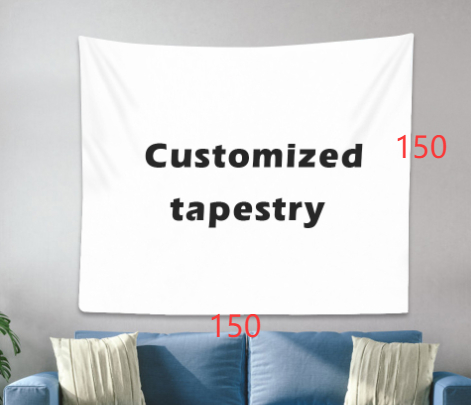 Custom Photo Wall Tapestry, Personalised Printed Backdrop