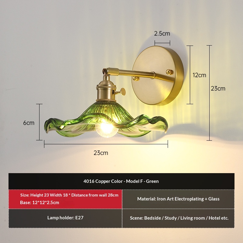 Retro Colored Glass Wall Lamp photo 2