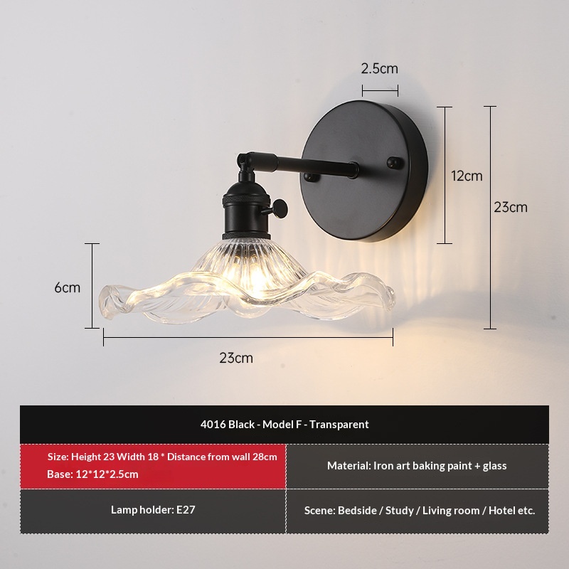 Retro Colored Glass Wall Lamp photo 8