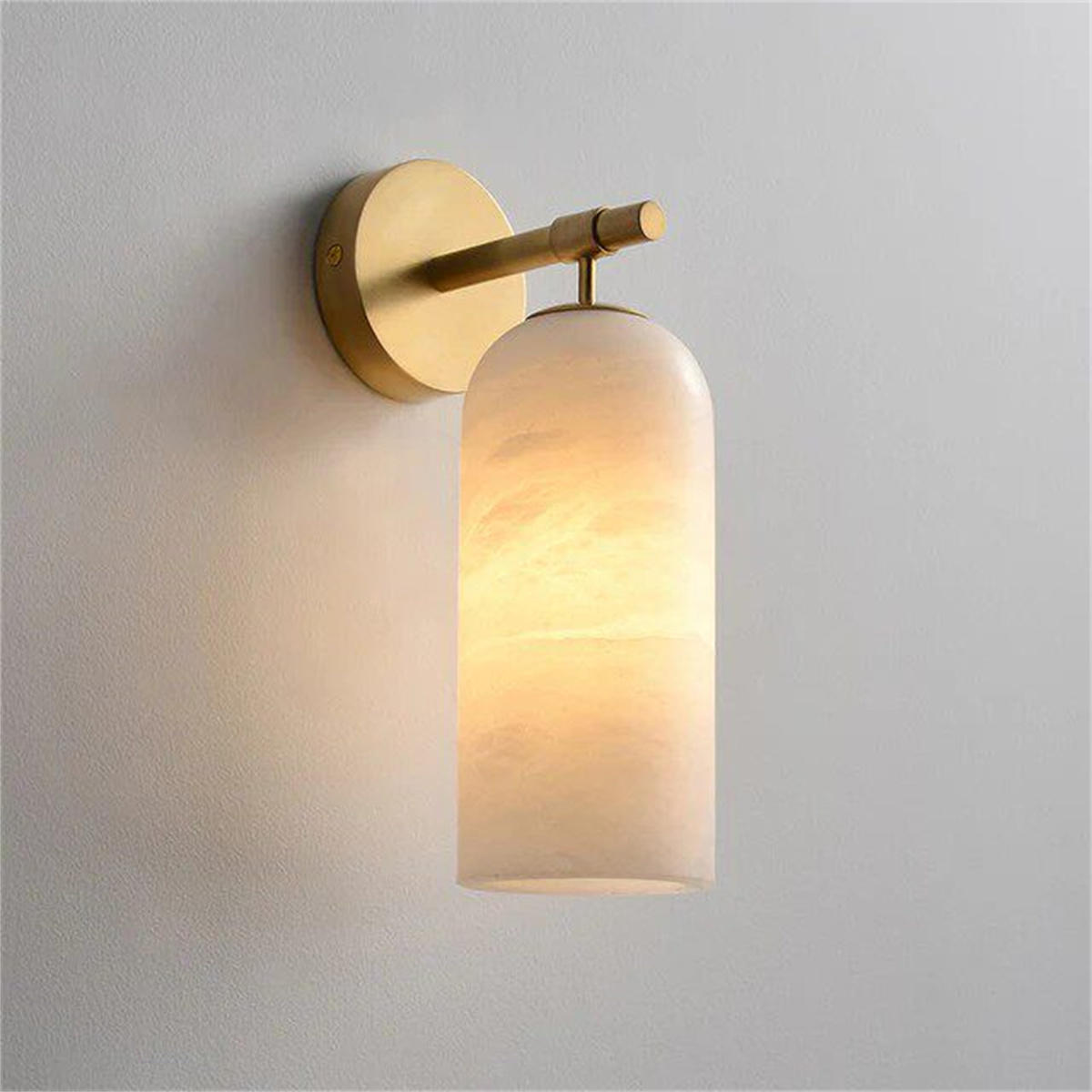 Marble & Copper Wall Lamp