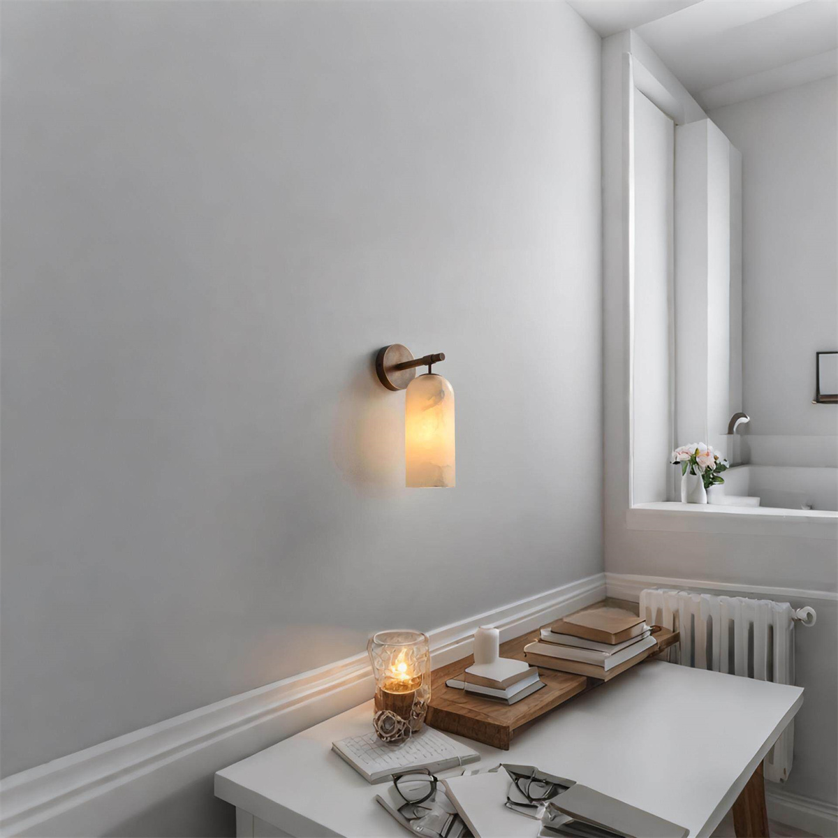 Marble & Copper Wall Lamp photo 3