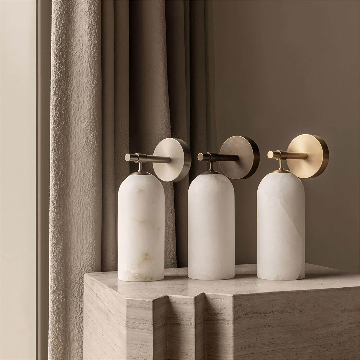 Marble & Copper Wall Lamp photo 6