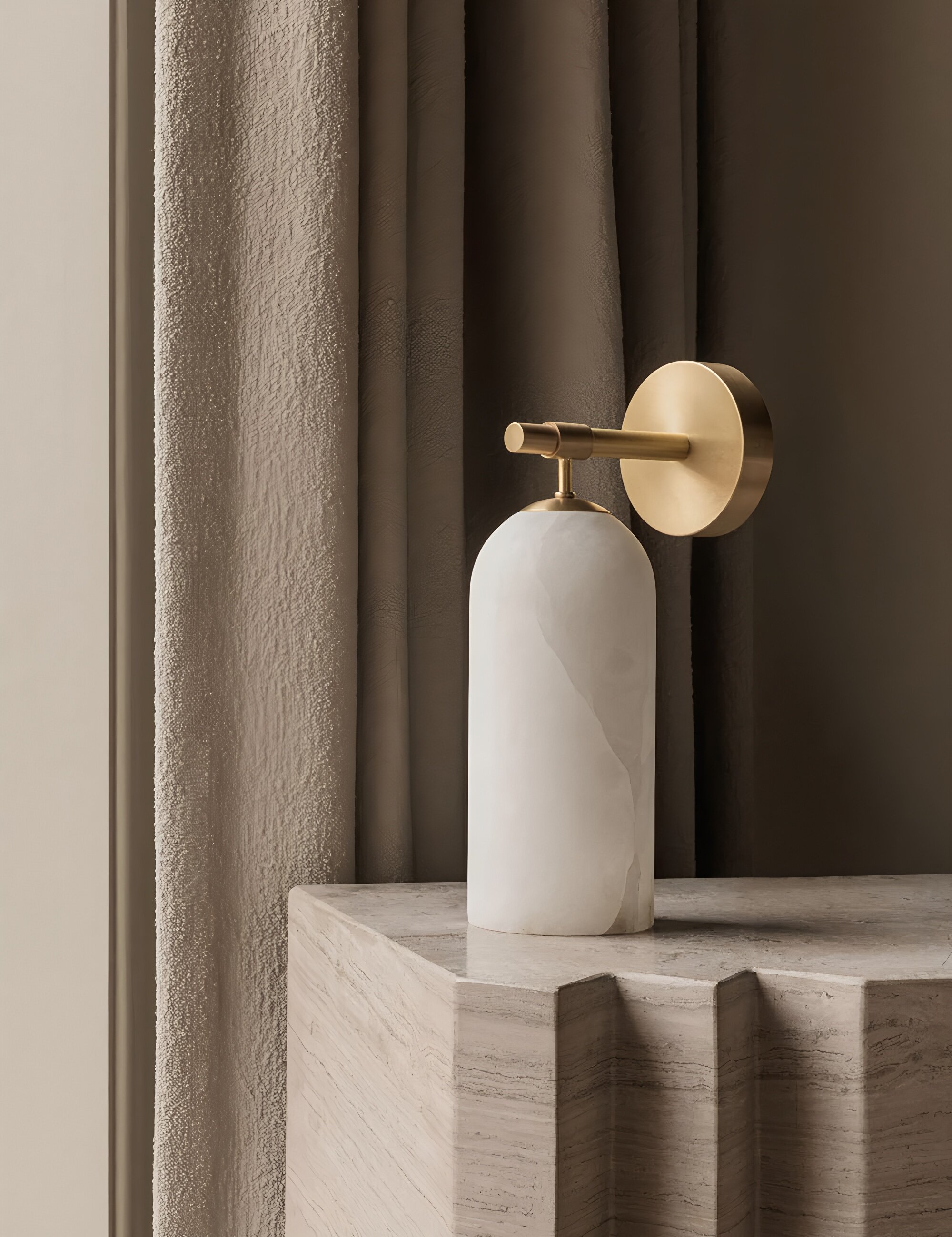 Marble & Copper Wall Lamp photo 11