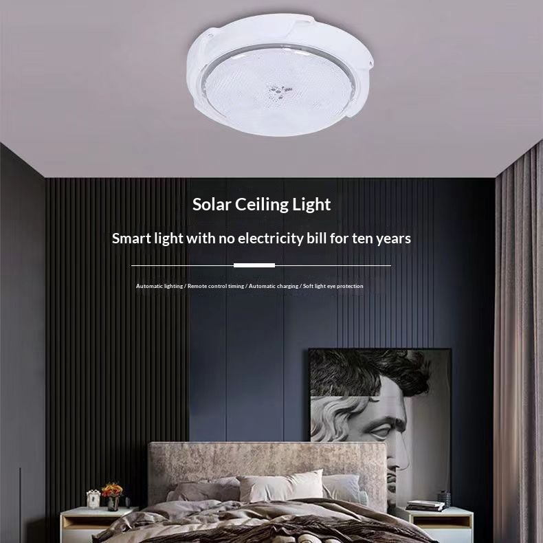 Solar-Powered Indoor Ceiling Lamp photo 4