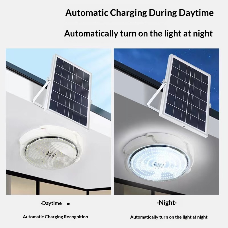 Solar-Powered Indoor Ceiling Lamp photo 7