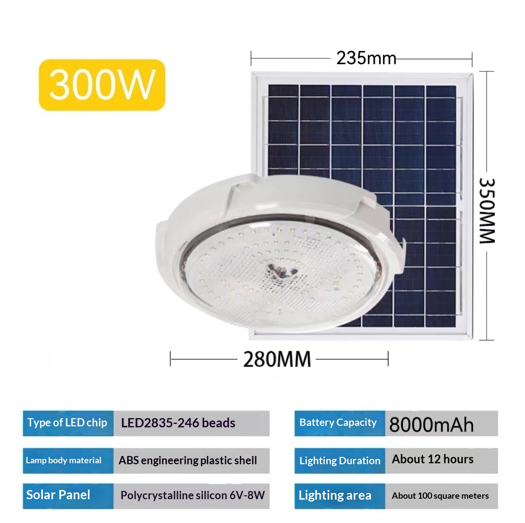 Solar-Powered Indoor Ceiling Lamp photo 8