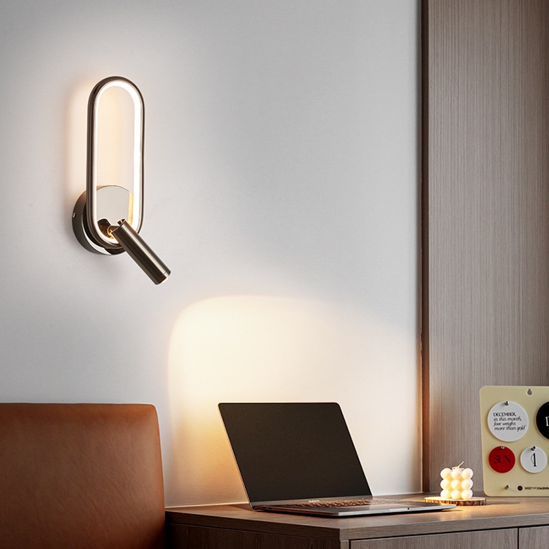 Touch-Control Rotating Bedside Wall Light photo 3