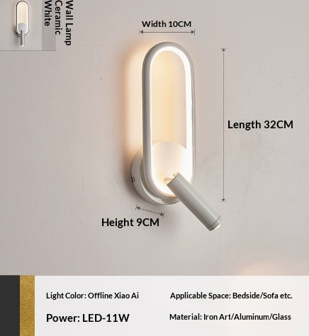 Touch-Control Rotating Bedside Wall Light photo 4