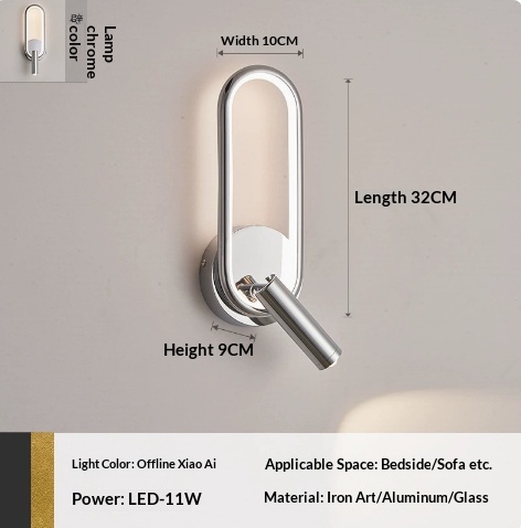 Touch-Control Rotating Bedside Wall Light photo 5