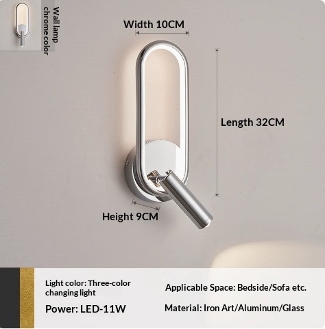 Touch-Control Rotating Bedside Wall Light photo 6