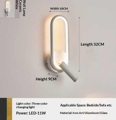 Touch-Control Rotating Bedside Wall Light photo 10