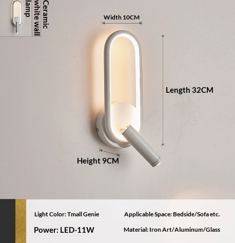 Touch-Control Rotating Bedside Wall Light photo 11