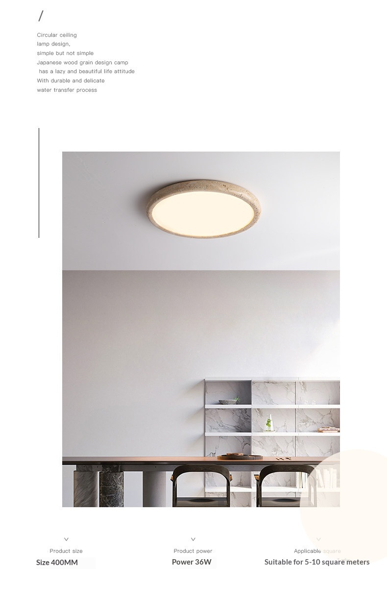 Wabi-Sabi Stone Wall Lamp photo 12