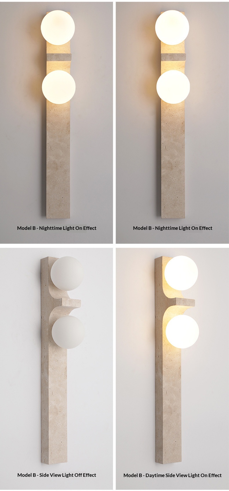 Sandstone Ambient LED Strip Wall Light photo 7