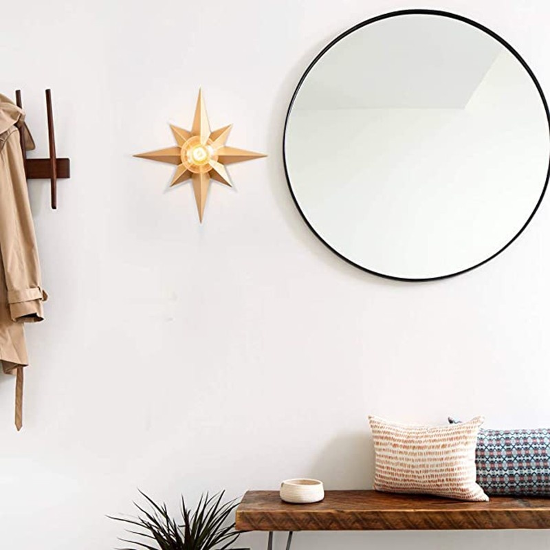 Copper Five-Point Star Ceiling Light photo 9