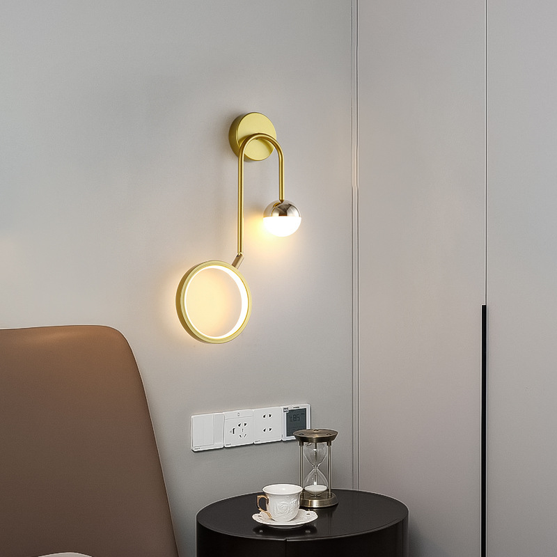 Nordic Minimalist Bedside Wall Lamp photo 4