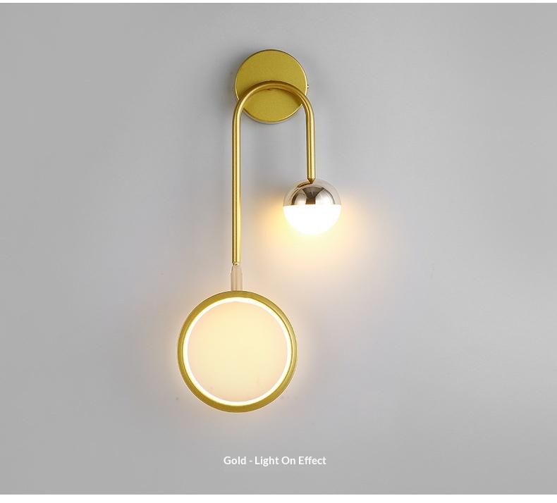 Nordic Minimalist Bedside Wall Lamp photo 7