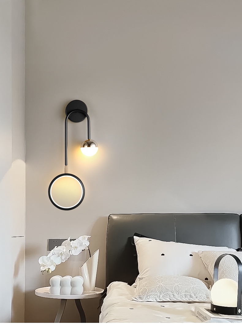 Nordic Minimalist Bedside Wall Lamp photo 11