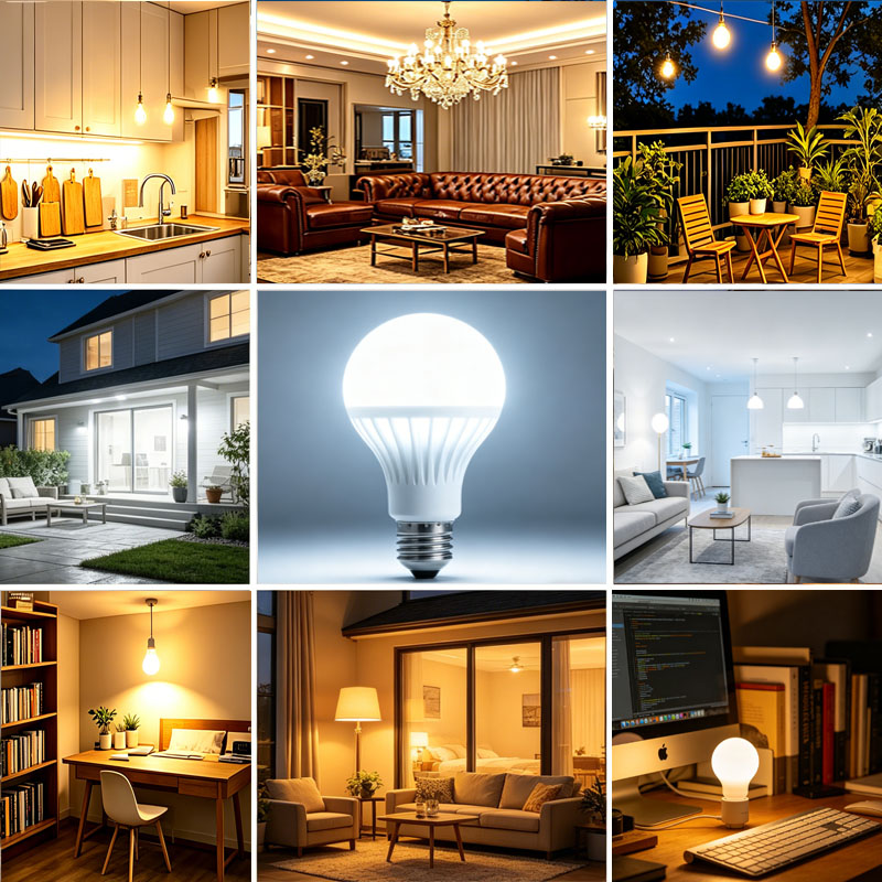 LED Light Bulbs, 6-Pack (E27/B22, 110-220V)