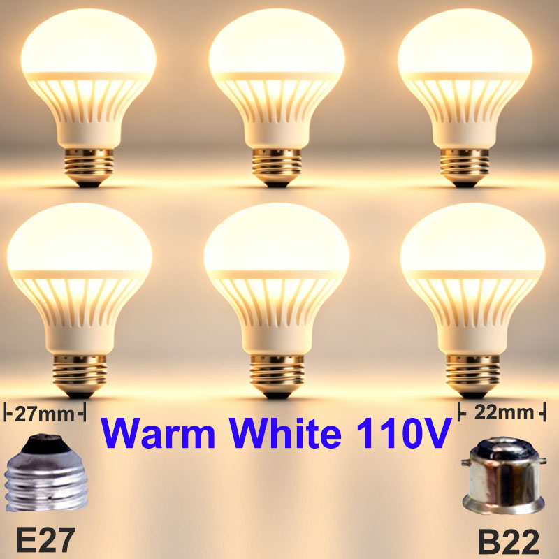 LED Light Bulbs, 6-Pack (E27/B22, 110-220V) photo 12