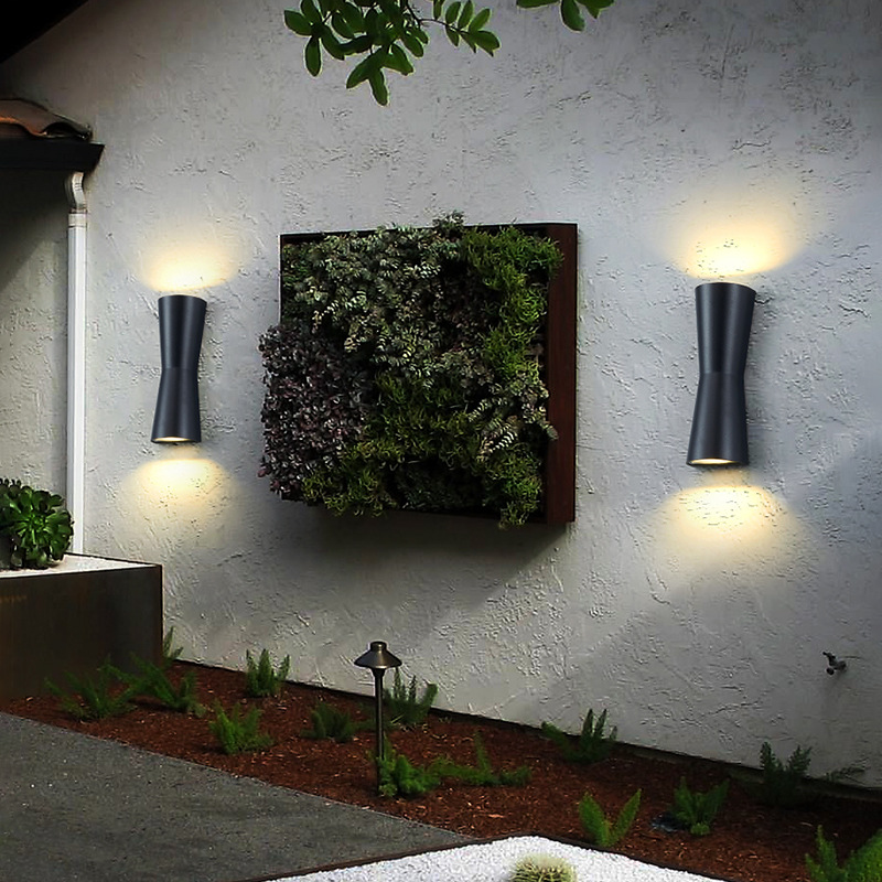 Outdoor Courtyard Pathway And Balcony Wall Lights